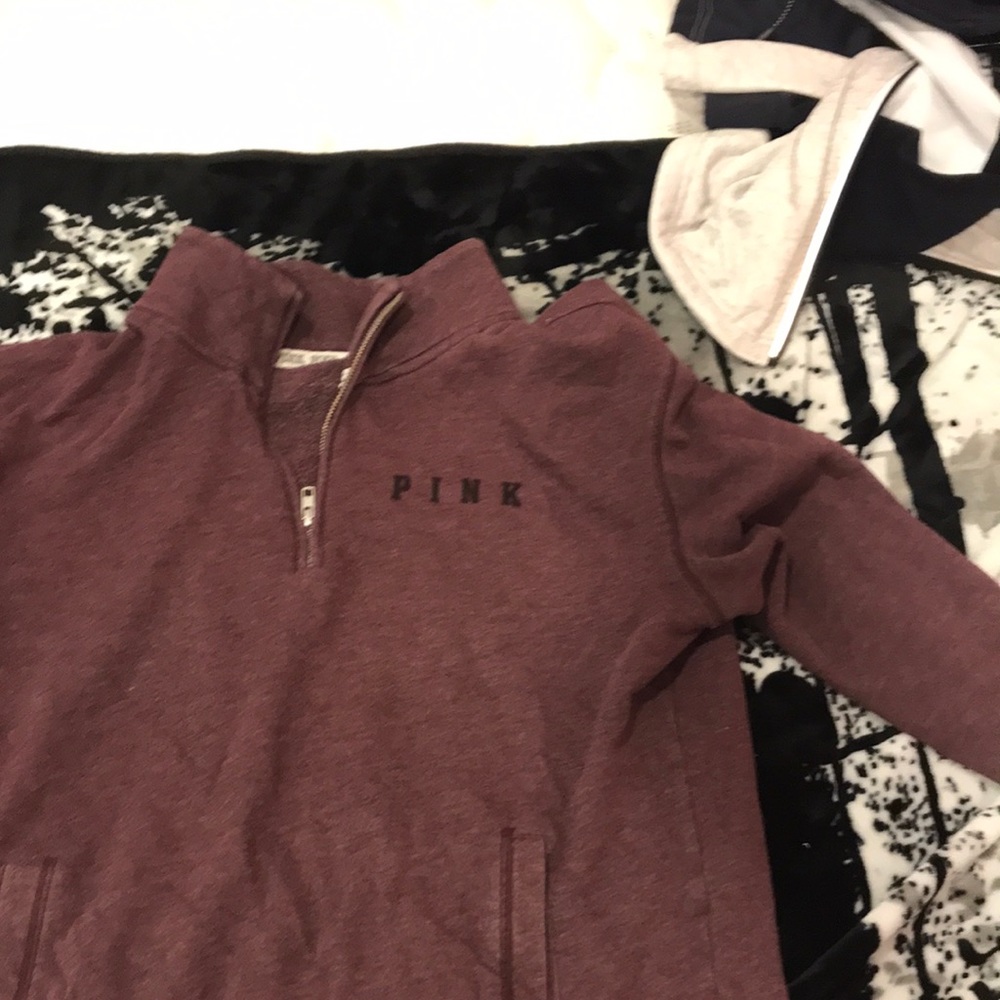 Purple PINK Victoria Secret no hood sweatshirt.